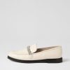 Shoes MOLLINI | Galya Cream Silver Jewels Leather Loafers