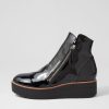 Shoes TOP END | Nene Black Patent Leather Ankle Boots