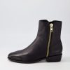 Shoes DJANGO & JULIETTE | Indirat Black Leather Ankle Boots