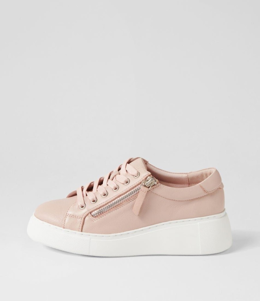 Shoes DJANGO & JULIETTE | Yanji Rose White Leather Sneakers