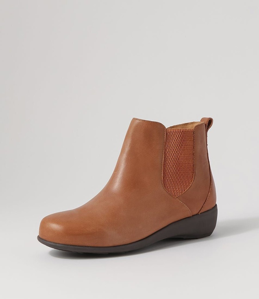 Shoes ZIERA | Shanghai Xf Tan Choc Leather Chelsea Boots