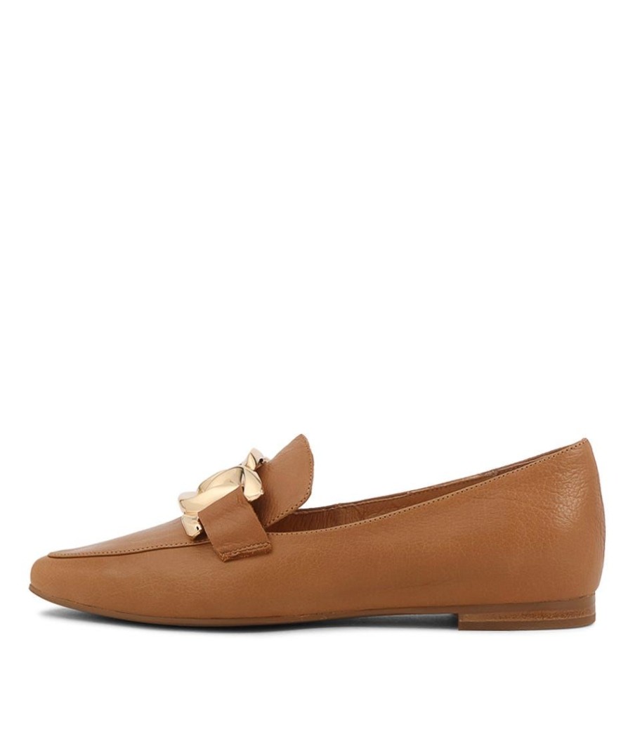 Shoes TOP END | Socoro Dark Tan Leather Loafers