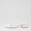 Shoes DJANGO & JULIETTE | Takeo White Leather Mules