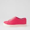 Shoes ZIERA | Ashleen W Bright Pink Leather Sneakers