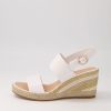 Shoes DJANGO & JULIETTE | Pama White Gold Multi Leather Espadrilles