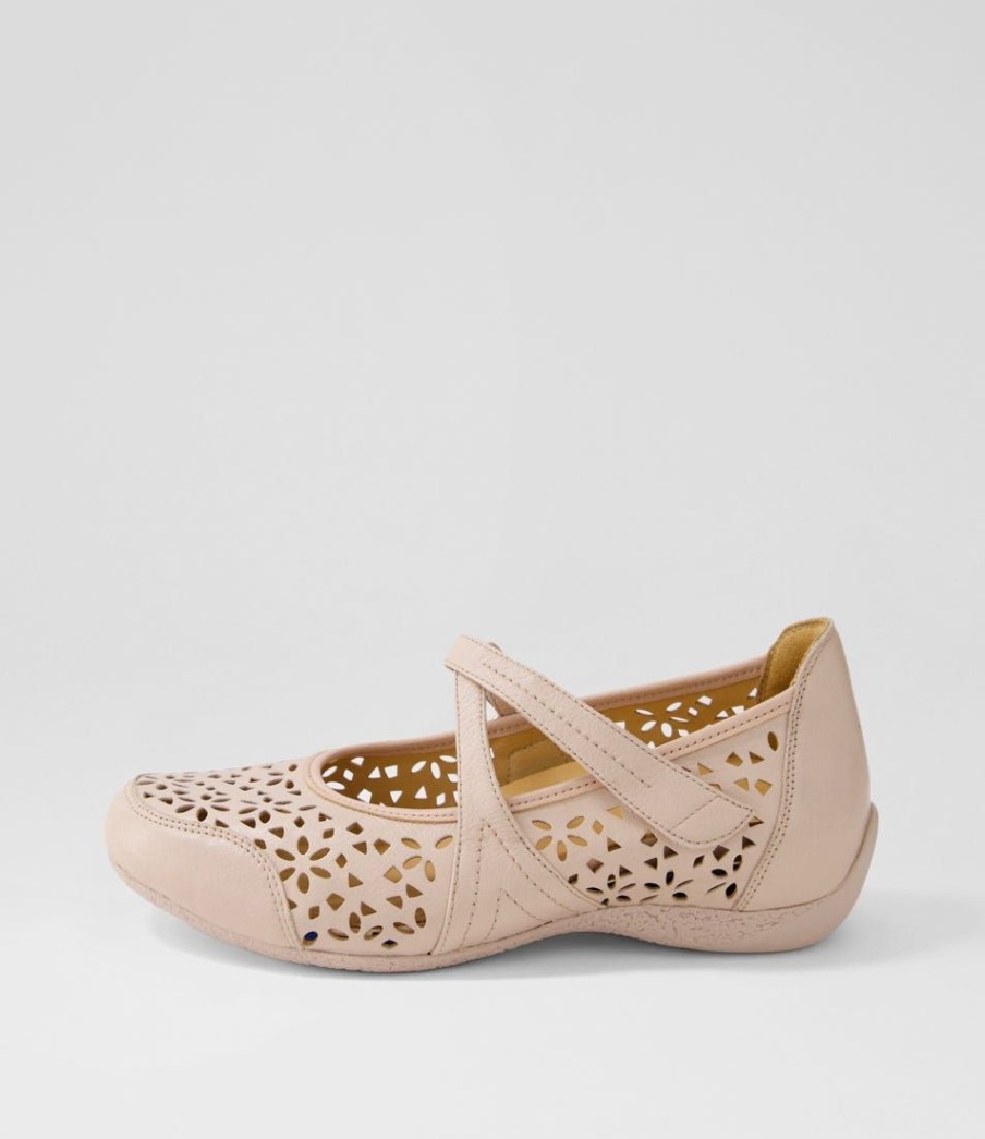 Shoes ZIERA | Xoddie W Rose Leather Mary Janes