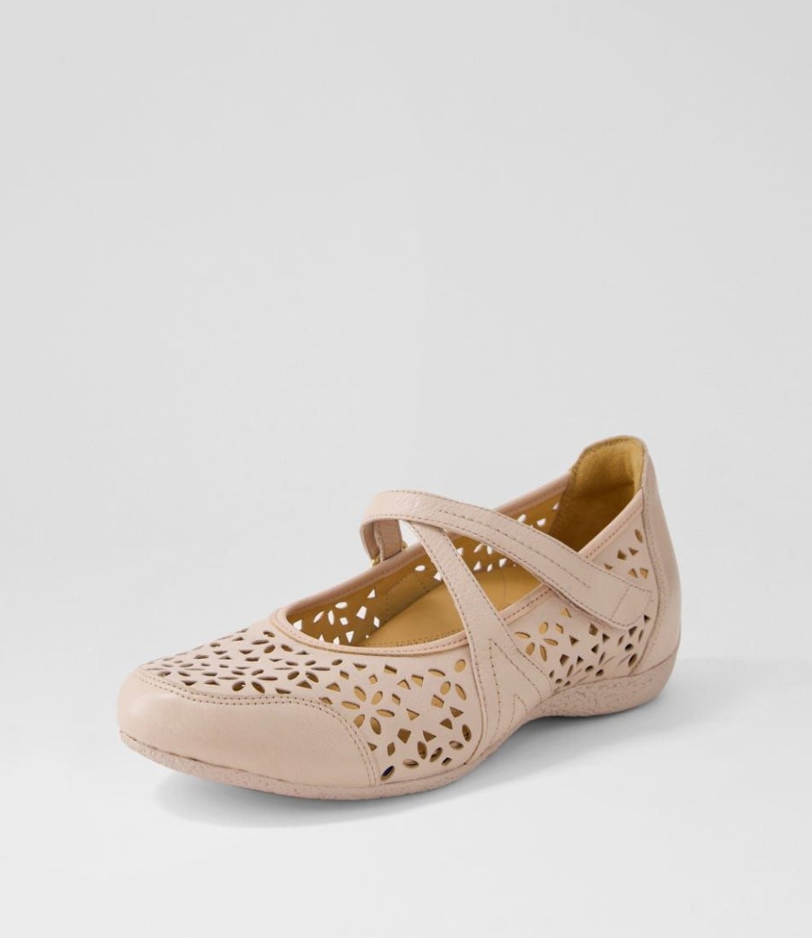 Shoes ZIERA | Xoddie W Rose Leather Mary Janes