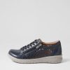 Shoes ZIERA | Shovo Xf Navy Misty Leather Sneakers