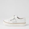 Shoes DJANGO & JULIETTE | Falest White Leather Sneakers