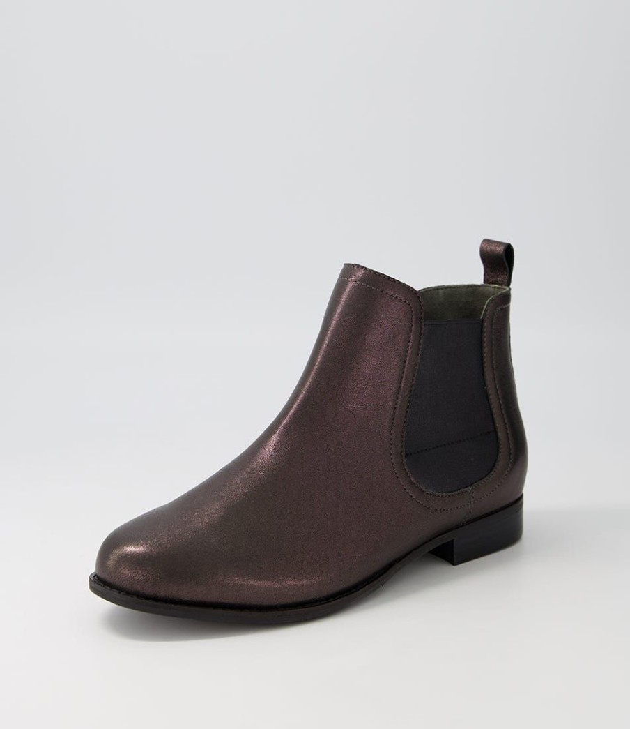 Shoes ZIERA | Talia Xf Black Glow Leather Chelsea Boots