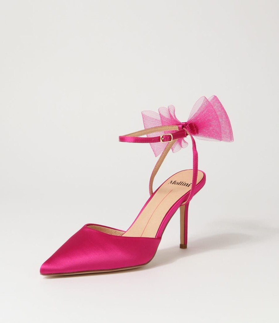 Shoes MOLLINI | Myday Fuchsia Satin Heels