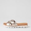 Shoes DJANGO & JULIETTE | Liike Platino Leather Slides