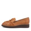 Shoes TOP END | Oclem Dark Tan Leather Flat Shoes Cs