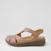 Shoes ZIERA | Sofzie Xf Taupe Leather Flat Shoes