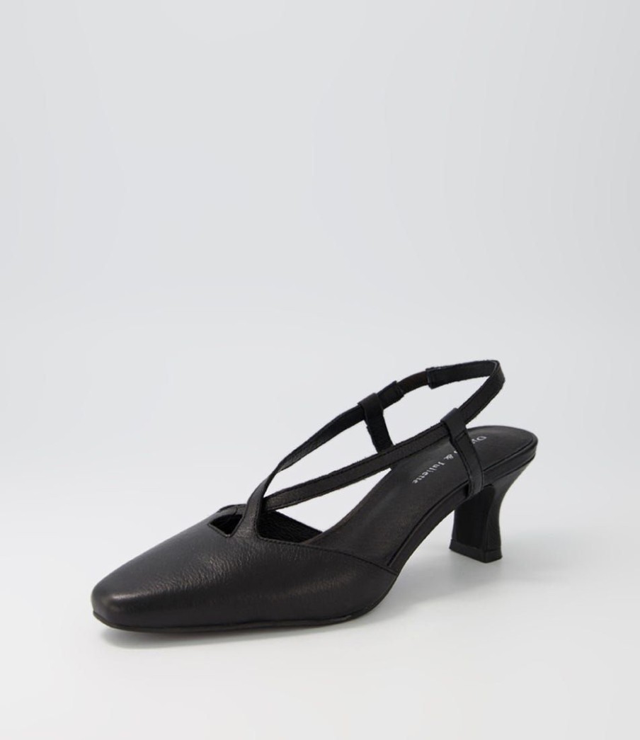 Shoes DJANGO & JULIETTE | Cadman Black Leather Heels