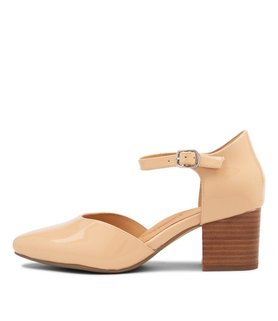 Shoes ZIERA | Vitor Xw Nude Patent Leather Heels