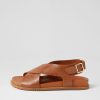 Shoes ZIERA | Hanako W Tan Leather Sandals