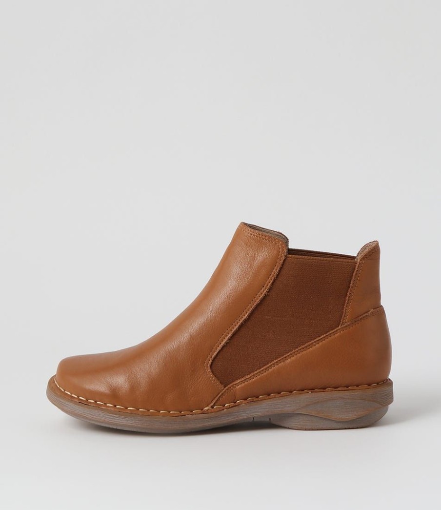 Shoes DJANGO & JULIETTE | Rosiel Dark Tan Leather Chelsea Boots