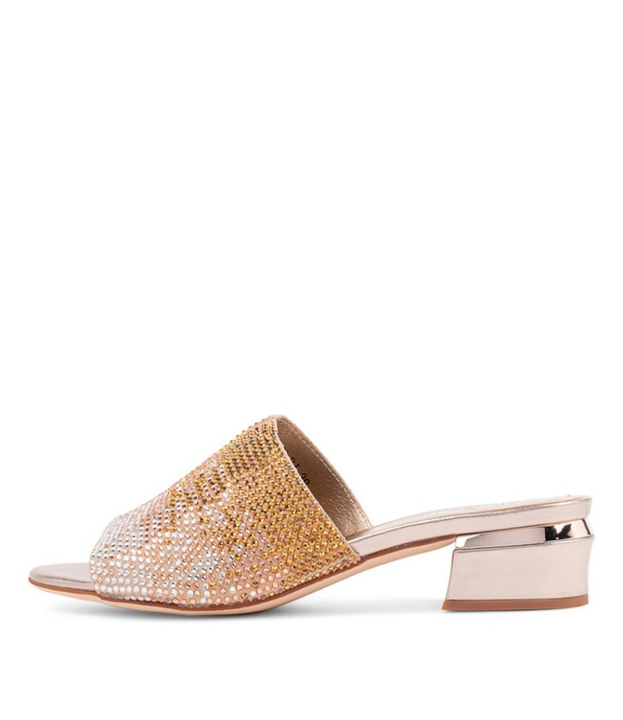 Shoes DJANGO & JULIETTE | Tamarin Champagne Multi Mules · Thecouturehoodie