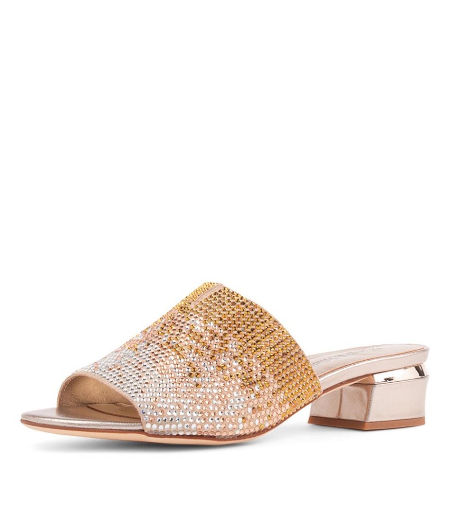 Shoes DJANGO & JULIETTE | Tamarin Champagne Multi Mules