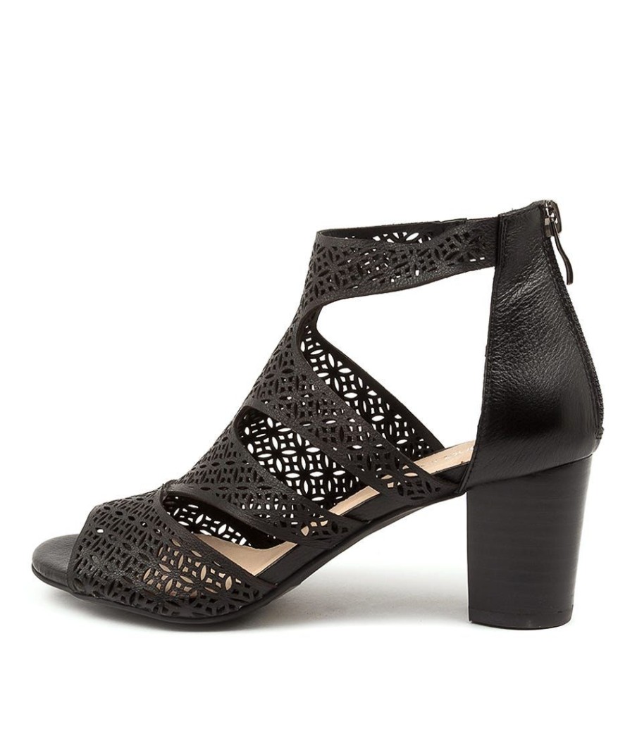 Shoes DIANA FERRARI | Callme Blk-Blk Heel Lthr