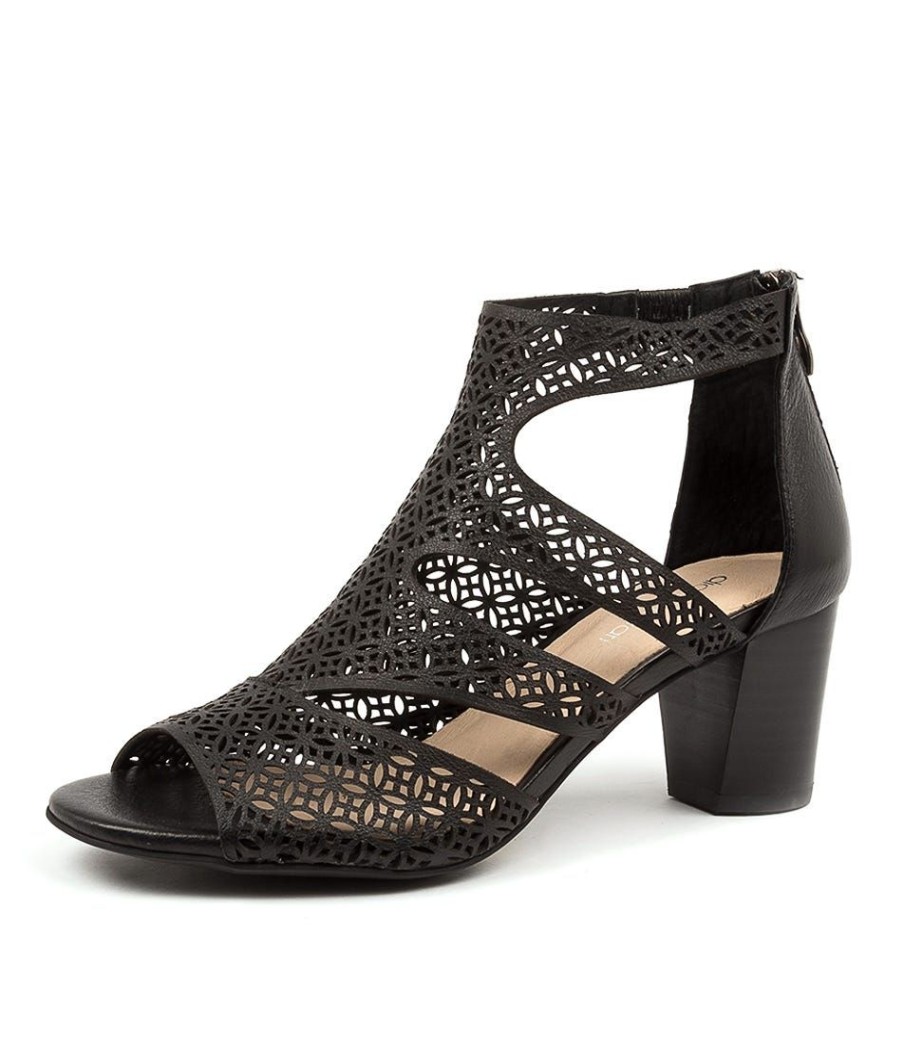 Shoes DIANA FERRARI | Callme Blk-Blk Heel Lthr