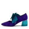 Shoes DJANGO & JULIETTE | Misha Purple Turquoise Suede Heels