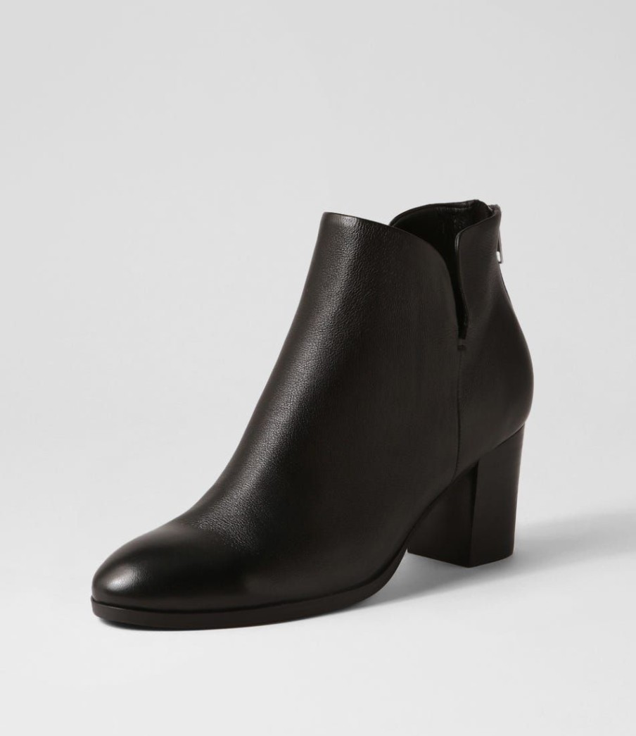 Shoes DJANGO & JULIETTE | Duriel Black Leather Ankle Boots