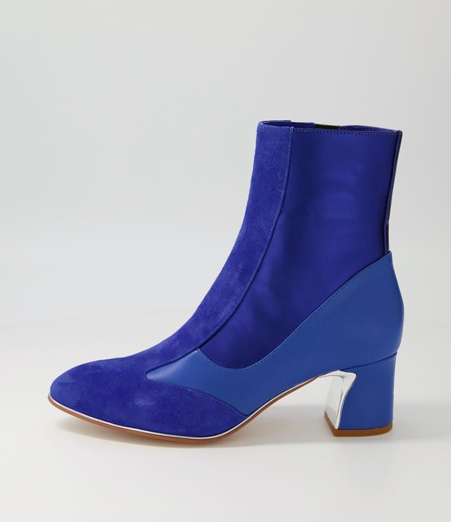 Shoes DJANGO & JULIETTE | Jepps Blue Multi Ankle Boots