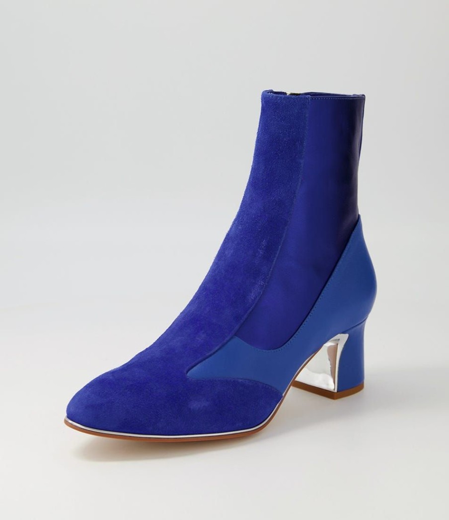 Shoes DJANGO & JULIETTE | Jepps Blue Multi Ankle Boots