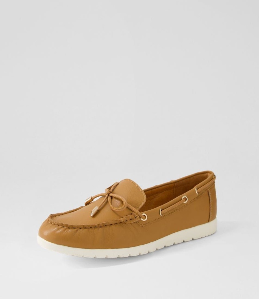 Shoes DIANA FERRARI | Alycee Dark Tan Leather Loafers