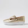 Shoes DJANGO & JULIETTE | Baholt Gold White Leather Sneakers