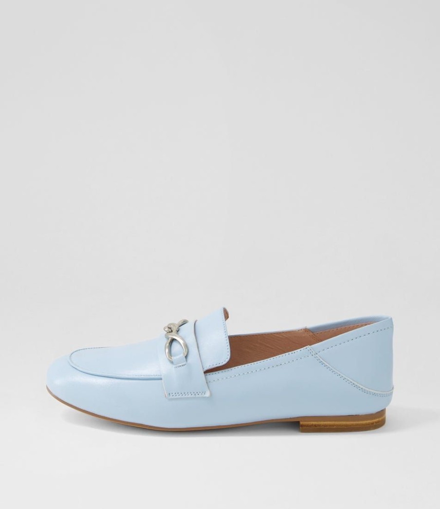 Shoes MOLLINI | Gollini Powder Blue Leather Loafers