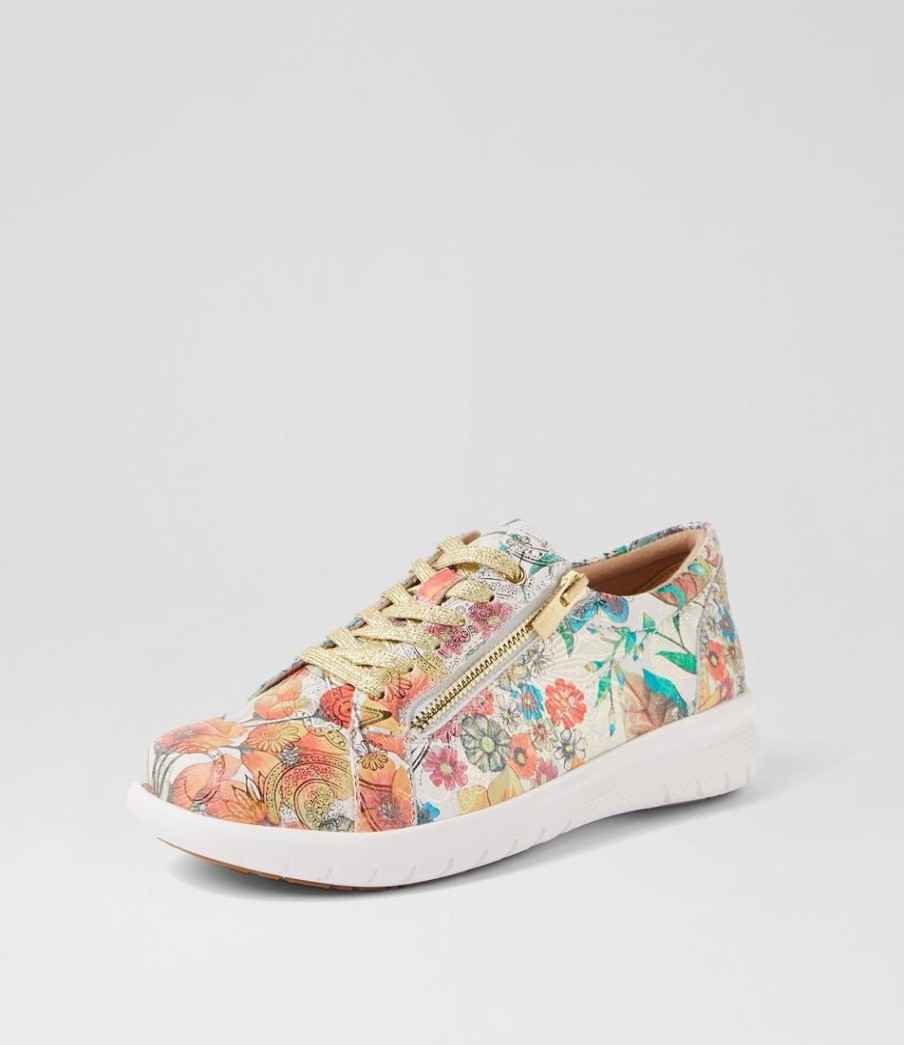 Shoes ZIERA | Solar Xf Spring Garden Leather Sneakers