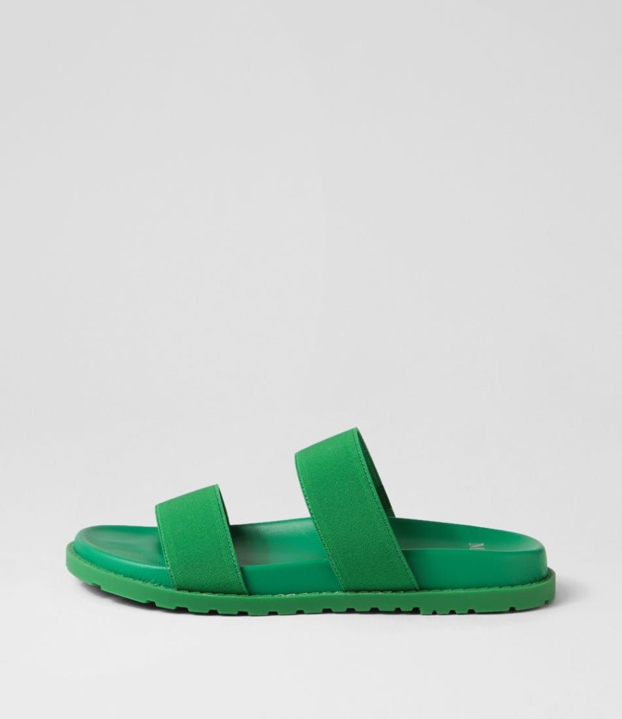 Shoes MOLLINI | Bounse Emerald Elastic Leather Slides