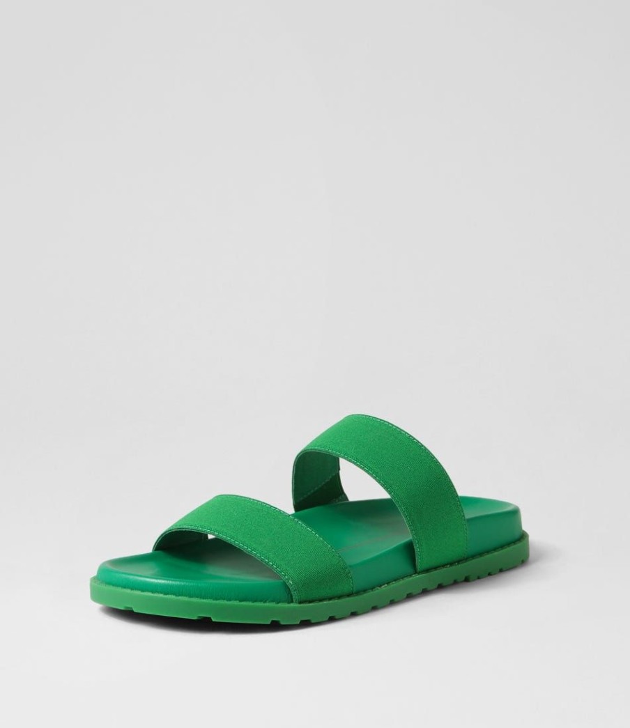 Shoes MOLLINI | Bounse Emerald Elastic Leather Slides