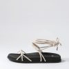 Shoes MOLLINI | Hahn Cream Black Leather Sandals