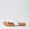 Shoes DJANGO & JULIETTE | Jacona White Leather Sandals