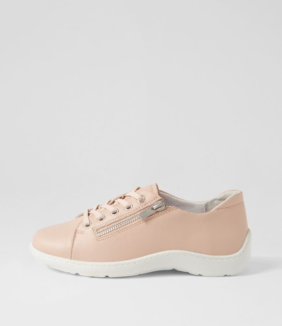 Shoes ZIERA | Wemmer Xf Rose White Leather Sneakers