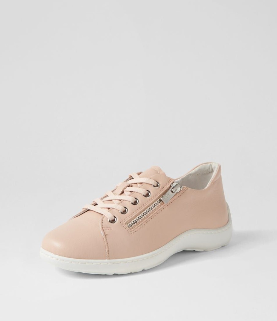 Shoes ZIERA | Wemmer Xf Rose White Leather Sneakers