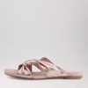 Shoes DJANGO & JULIETTE | Jacmel Pale Rose Gold Leather Slides