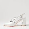 Shoes DJANGO & JULIETTE | Kenzy Silver Shimmer Leather Heels