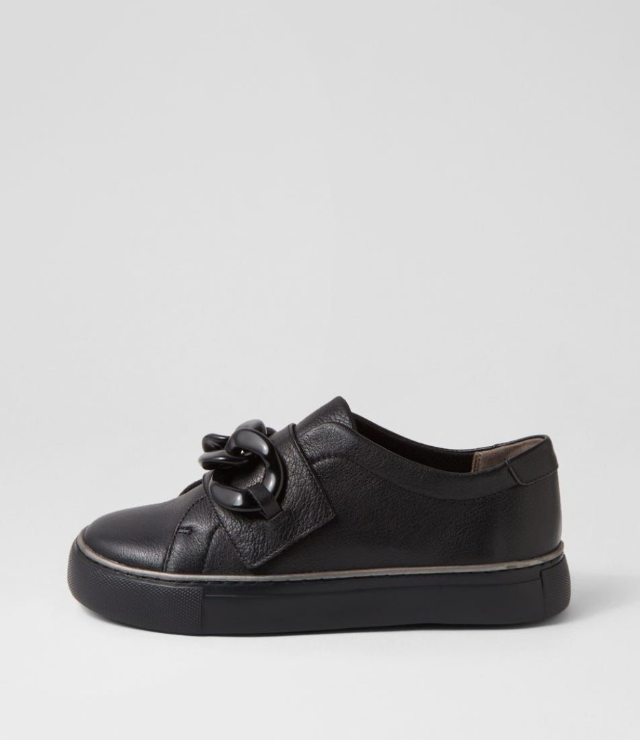 Shoes ZIERA | Peeko Xf Black Leather Sneakers