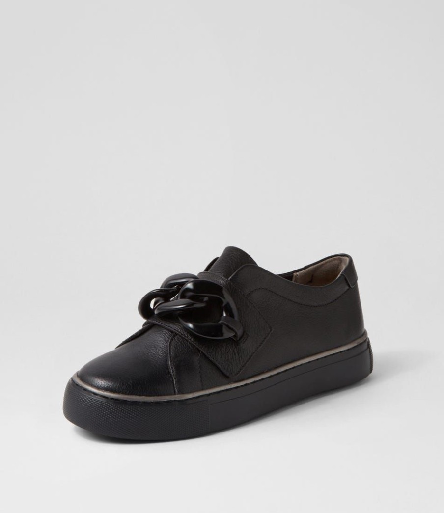 Shoes ZIERA | Peeko Xf Black Leather Sneakers