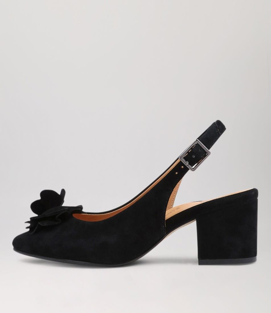 Shoes ZIERA | Vaccero Xw Black Suede Heels