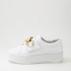 Shoes DJANGO & JULIETTE | Wabble White Leather Sneakers