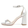 Shoes MOLLINI | Mila Silver Leather Sandals