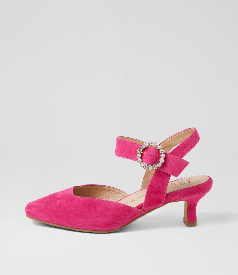 Shoes ZIERA | Orella Xw Fuchsia Suede Heels