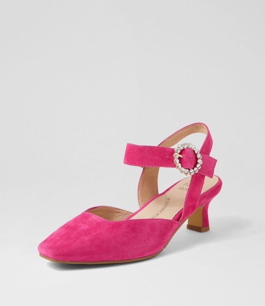 Shoes ZIERA | Orella Xw Fuchsia Suede Heels