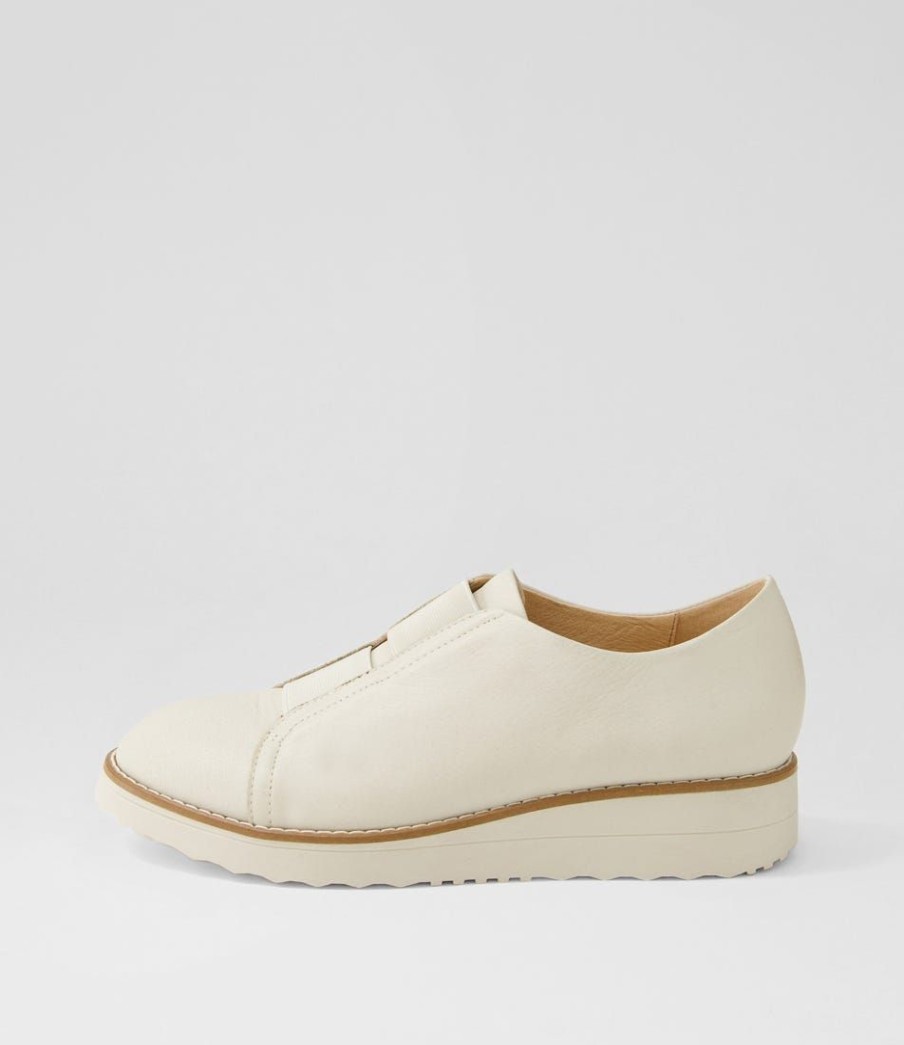 Shoes TOP END | Obblie Almond Leather Elastic Flat Shoes